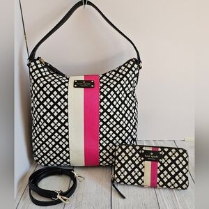 Kate Spade New York Classic Spade Mona Hobo Bag & Neda Wallet